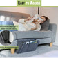 🛏️50% DE DESCONTO AGORA! Saco de arrumação suspenso para cabeceira — Organizador com vários bolsos para a cama, bolsa suspensa em feltro para beliches em dormitórios, com espaço para tablet, livros, telemóvel e material de escritório
