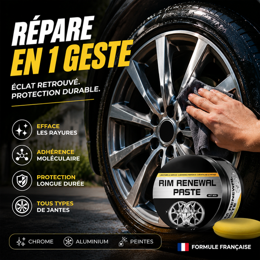 🚗 50% DE DESCONTO – Pasta restauradora «tudo-em-um» para jantes – Elimina riscos, devolve o brilho e protege de forma duradoura ✨