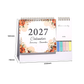 Calendário de secretária criativo para 2027 com notas autocolantes