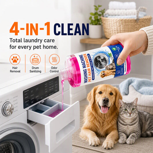 🐾 Produto de limpeza para a roupa e para a máquina de lavar roupa, contra pelos de animais