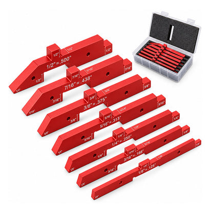 🛠️ Blocos de ajuste em alumínio – Gravados a laser, anodizados e precisos – Para serras de mesa, mesas de fresagem e furadeiras de coluna 🔧