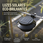 Luzes de parede de calha LED solares à prova d'água para exterior