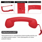 🎄Promoção de Natal📞Auricular de telefone retro para iPhone e Android, com ligação Type-C, ao estilo dos telefones antigos, com microfone HD e altifalante