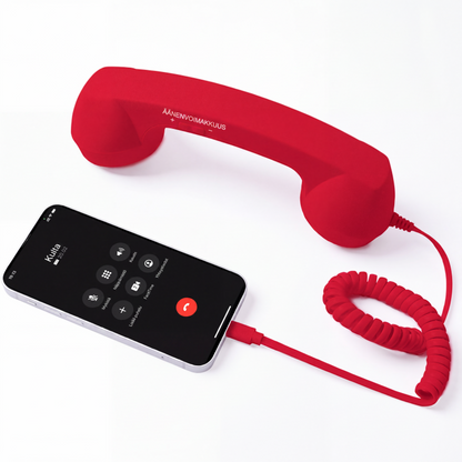 🎄Promoção de Natal📞Auricular de telefone retro para iPhone e Android, com ligação Type-C, ao estilo dos telefones antigos, com microfone HD e altifalante