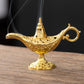 ⏰ PROMOÇÃO RELÂMPAGO: 50% DE DESCONTO! Queimador de incenso vintage «Lâmpada do Génio de Aladino» – Design místico retro, inclui 42 lascas de sândalo e estrutura metálica resistente para uma aromaterapia relaxante e decorativa ✨🪔