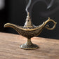 ⏰ PROMOÇÃO RELÂMPAGO: 50% DE DESCONTO! Queimador de incenso vintage «Lâmpada do Génio de Aladino» – Design místico retro, inclui 42 lascas de sândalo e estrutura metálica resistente para uma aromaterapia relaxante e decorativa ✨🪔