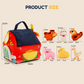 🎁Novidades de 2026 com 50% de desconto💥Conjunto interativo de brinquedos de peluche com tema de quinta para crianças – 6 zonas de exploração, adoráveis fantoches de animais e design com compartimento de arrumação portátil – Aprender, brincar e crescer ✨