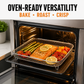 🍗🏠Grelha para fritadeira sem óleo em aço inoxidável 304 de 3 camadas, cesto empilhável para grelhar e grelha para torradas, ideal para asas de frango e torradas; grelha de cozinha para acessórios de grelhador de interior, acessórios para grelhar