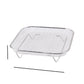 🍗🏠Grelha para fritadeira sem óleo em aço inoxidável 304 de 3 camadas, cesto empilhável para grelhar e grelha para torradas, ideal para asas de frango e torradas; grelha de cozinha para acessórios de grelhador de interior, acessórios para grelhar
