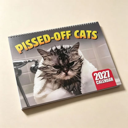 ⏳Oferta por tempo limitado – 50 % DE DESCONTO⏰🐱 Calendário divertido sobre gatos – 12 meses de humor travesso em torno dos gatos