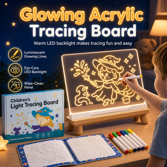📢 📢 Desconto de 50 % no último dia🔥Quadro luminoso infantil para desenhar e aprender