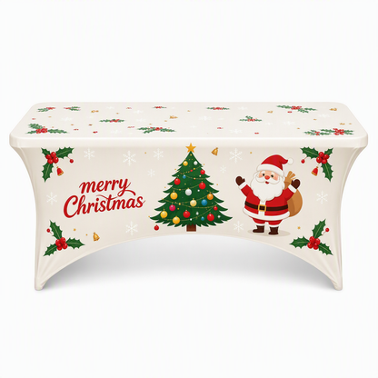🥳PROMOÇÃO IMPERDÍVEL DE 2026🥳✨Toalha de mesa elástica de Natal para mesas retangulares