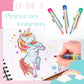 🌈 Lápis de cor 8 em 1 – oito cores intercambiáveis num único corpo compacto. Perfeito para a escola, viagens e brincadeiras criativas! ✨🎒
