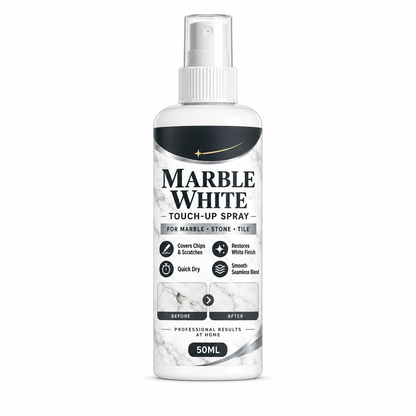 📢 📢 Desconto de 50 % no último dia🔥Tinta em spray para retoques em branco mármore