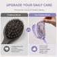 ✨‑50% DE DESCONTO✨ Escova de cabelo portátil com autolimpeza 🧳 Design ventilado, dobrável para transporte 💖