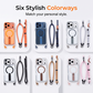 📱 -50%! 🎀 Capa multifuncional com alça para smartphone – TPU – Suporte integrado e alça ajustável de 8 mm – Compatível com iPhone 14/15/16/17 Pro/Max 🧲