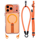 📱 -50%! 🎀 Capa multifuncional com alça para smartphone – TPU – Suporte integrado e alça ajustável de 8 mm – Compatível com iPhone 14/15/16/17 Pro/Max 🧲