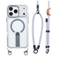 📱 -50%! 🎀 Capa multifuncional com alça para smartphone – TPU – Suporte integrado e alça ajustável de 8 mm – Compatível com iPhone 14/15/16/17 Pro/Max 🧲