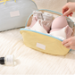 🧳💕 Organizador portátil de roupa interior para viagem – Compartimentos separados para sutiãs, cuecas e meias
