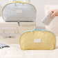 🧳💕 Organizador portátil de roupa interior para viagem – Compartimentos separados para sutiãs, cuecas e meias