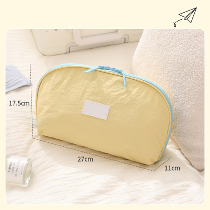 🧳💕 Organizador portátil de roupa interior para viagem – Compartimentos separados para sutiãs, cuecas e meias