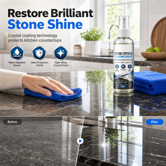 🥳PROMOÇÃO IMPERDÍVEL DE 2026🥳✨Spray de revestimento com nanocristais de pedra para mármore e bancadas