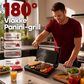 📢 📢 Desconto de 50 % no último dia🥪🔥 Grelhador elétrico para sanduíches e paninis com placa de 180°