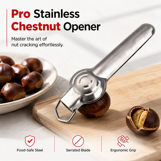 🥜Quebra-nozes em aço inoxidável e utensílio para descascar castanhas