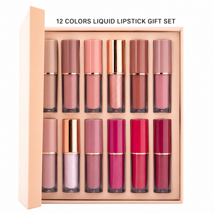 📢 📢 Desconto de 50 % no último dia💄Conjunto de brilhos labiais mate, à prova de água e de longa duração