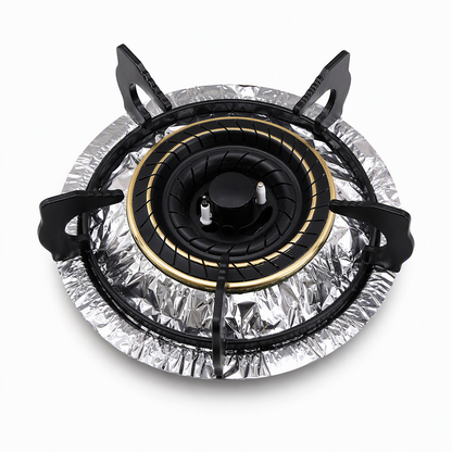 ⏳ Oferta por tempo limitado! ⏰ Conjunto de 10 proteções de alumínio resistentes para queimadores de fogão a gás – Mantenha o seu fogão limpo e protegido com um sistema de recolha de derrames de fundo profundo 🍳
