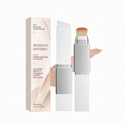 💄 Não te apetece aplicar várias camadas? – Stick de base 2 em 1 com alta cobertura – Maquilhagem e corretor num só passo – natural, de longa duração e ideal para levar contigo ✨