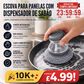 🧽 LEVE 1 E GANHE OUTRO DE GRAÇA! 🍳 Escova Esfregadora com Dispensador de Sabão – Pressione para Dispensar, Destacável, Duradoura ✨