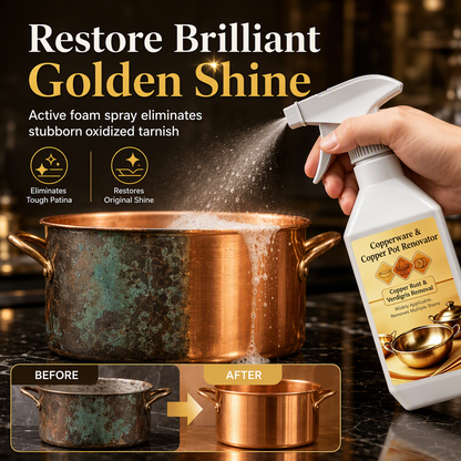 ✨ Produto de limpeza e renovação para cobre, elimina a oxidação e dá brilho às suas panelas! -50% 🔥⏳