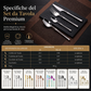 🍴 Conjuntos elegantes de talheres em aço inoxidável ✨ | Facas para bife, garfos e colheres com acabamento espelhado 🍽️ | Cabo ergonómico de secção fina, ideal para jantares e festas (conjuntos de 4 ou 24 peças) 🥂