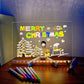 🎄50% de desconto🎁Placa de mensagens LED em acrílico, criativa e reescrevível