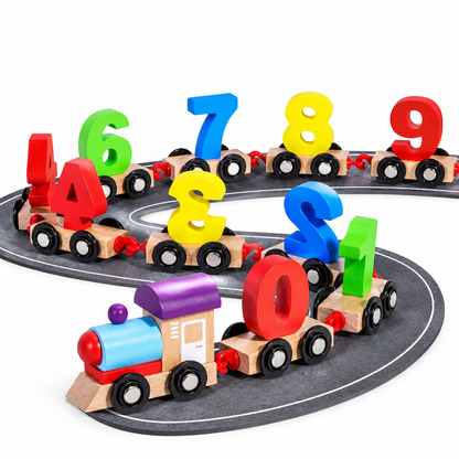 🔥 Hoje, 50 % de desconto!👧👦Conjunto de brinquedos «Comboio de Números Magnéticos» para crianças