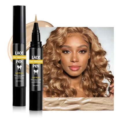 💞Mais de 50 mil unidades vendidas! 🖊️💇 50% DE DESCONTO! Caneta de precisão profissional para tingir rendas – dissolve os nós, disfarça as malhas da renda e seca rapidamente. 🛡️✅