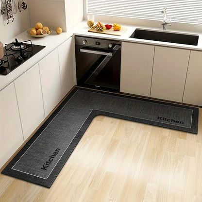 📢📢50% DE DESCONTO!! ⏰ Tapete de cozinha de secagem rápida – em forma de L, de diatomite, absorve água e óleo, antiderrapante. Mantém a cozinha seca e segura! 🛡️✅