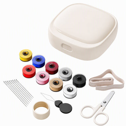 🥳PROMOÇÃO IMPERDÍVEL DE 2026🥳✨Kit de costura magnético portátil com bobinas de linha giratórias