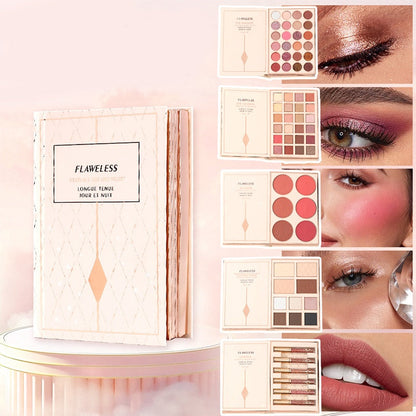 ⏳ÚLTIMO DIA DE PROMOÇÃO: 50% DE DESCONTO!!🎁✨ Magic Makeup Book – Paleta de cosméticos «tudo-em-um» com sombras, blush, iluminador e brilho labial | O presente de Natal perfeito para ela 🎄