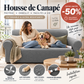 🛋️🛡️ Capa para sofá em jacquard ultra-elástica – Tiras antiderrapantes, tecido espesso e elegante, proteja e renove o visual do seu sofá sem que este se mexa nem um pouco 🏠✨