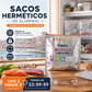 🧺 50% DE DESCONTO – Sacos de Alumínio Reutilizáveis para Armazenamento | 10 peças, vedação hermética & práticos