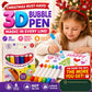 💥ÚLTIMO DIA: COMPRE 1 E GANHE 1 GRÁTIS!!🎁🔮Caneta Mágica – Desenhe em 3D com um único traço!🎄 Canetas de desenho DIY Bubble Popcorn e Compre 3, Pague 2 🔥