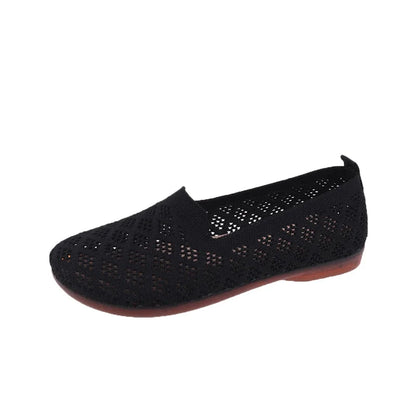 Soft-soled, Woven, Hollow Women's Shoes