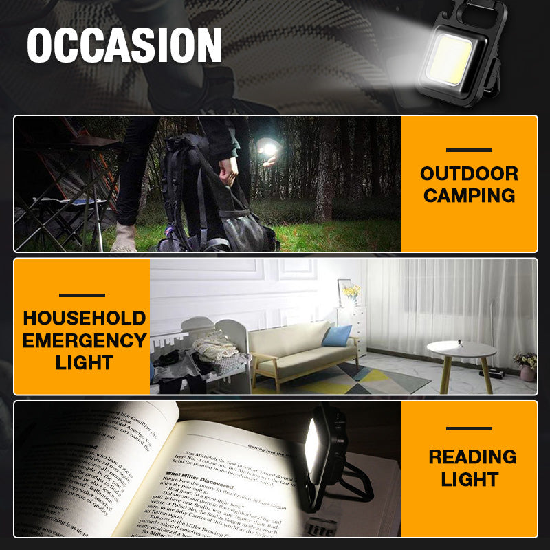 Multifunctional COB Keychain Emergency Light