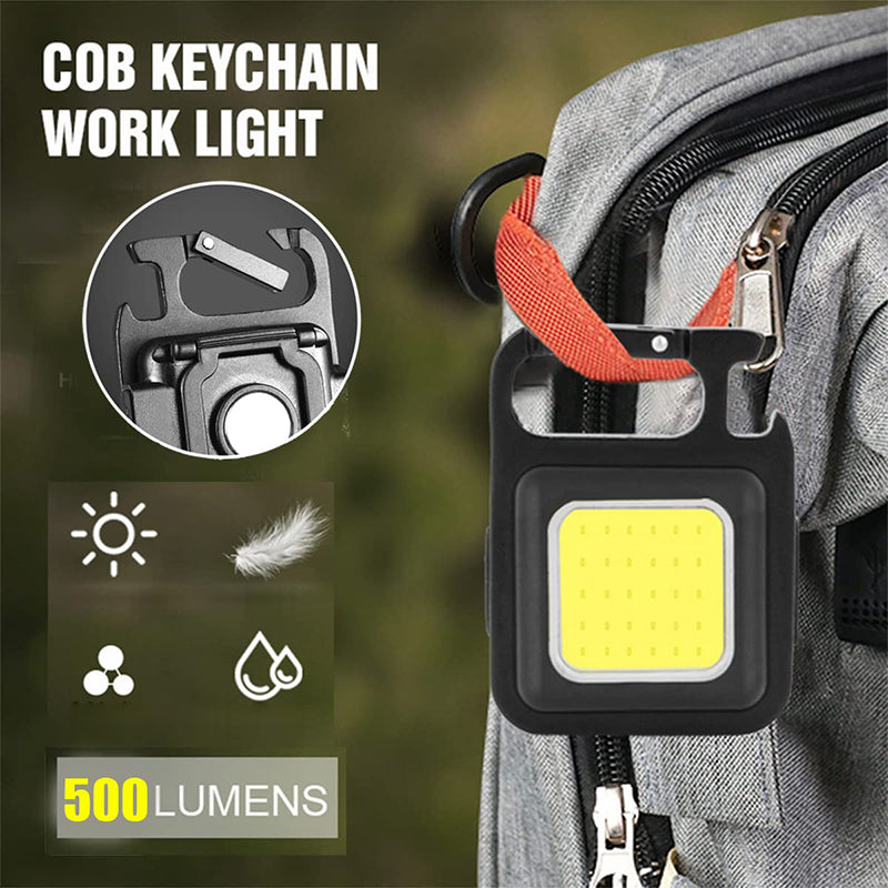 Multifunctional COB Keychain Emergency Light