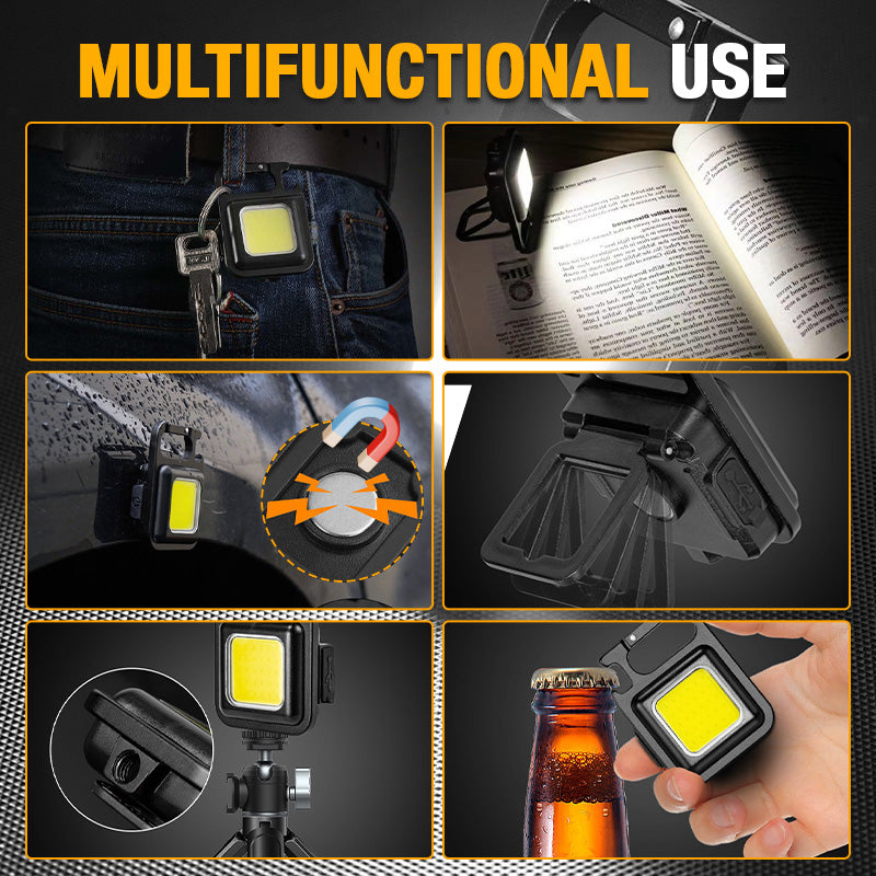 Multifunctional COB Keychain Emergency Light