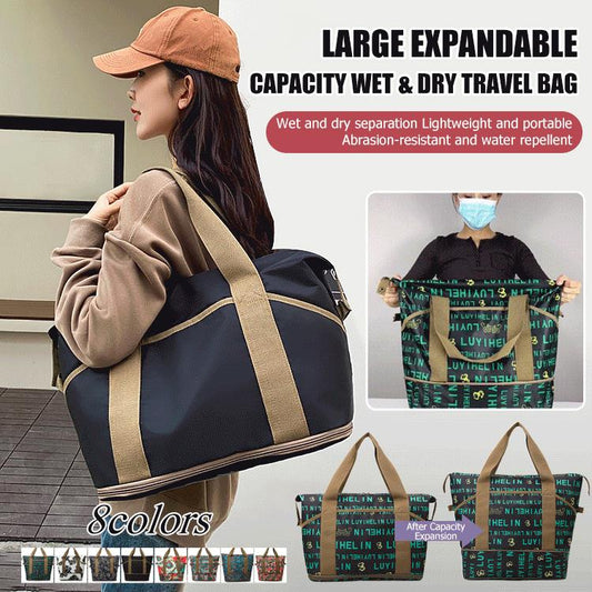 Expandable Wet And Dry Travel Bag